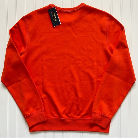 POLO Ralph Lauren ORANGE Long Sleeve Pullover Sweatshirt!  S - Picture 8 of 8